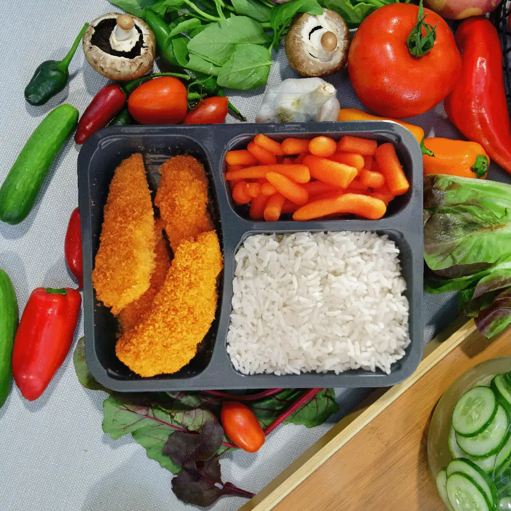 [KK004] שניצל, אורז וגזר